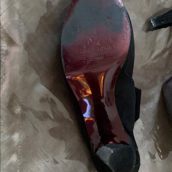 Black peep toe Marc Fisher pumps - Picture 7 of 8